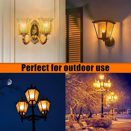 Bestview LED Flame Effect Light Bulbs,3 Modes Smart E26 Chandelier Base Flickering Candle Fire Light Bulb for Halloween, Christmas, Party, Porch, Indoor&Outdoor Home Decoration (2 Pack)