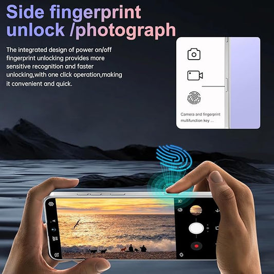 17PM Smartphone: Snapdragon 8 Gen 3, 12GB RAM + 512GB Storage, 7000mAh Battery, 6.99-inch Display, 68MP+108MP Camera, Android 15, 5G, Dual SIM - Superior OS Outperforms Competitors (Pale purple)