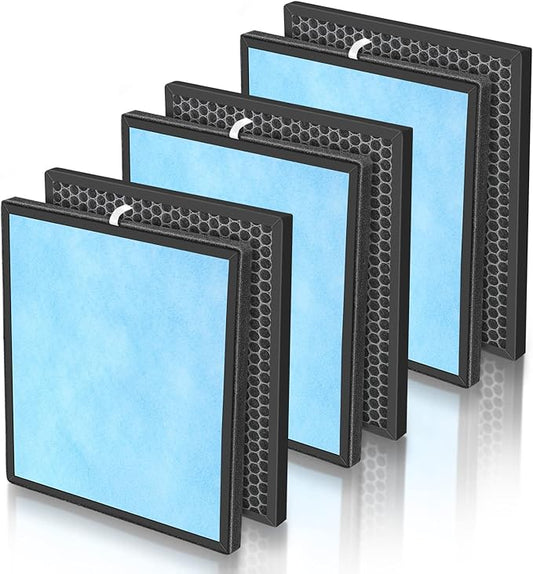 3 Pack Filter Replacements for HSP001 Smart True HEPA Air Purifier, 4 Stage Filtration of Fine Pre-Filter, Activated Carbon, Cold Catalyst and H13 True HEPA Filter