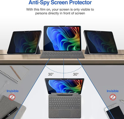 ProCase Privacy Screen Protector for Surface Pro 12 Inch 2025, Anti-Spy Tempered Glass Film Guard for 12" Surface Pro 2025 Release