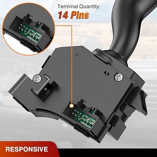 Nilight Turn Signal Switch Compatible with 2010 2011 2012 2013 2014 Ford Mustang Windshield Wiper Multifunction Combination Lever Switches