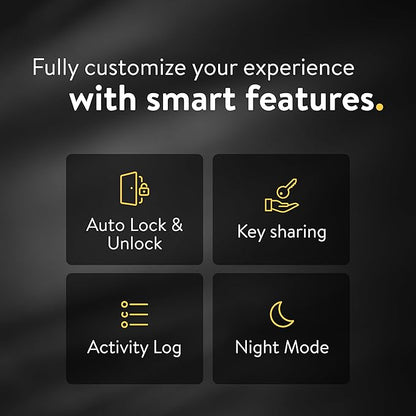 Nuki Smart Lock (Deadbolt) Keyless Entry WiFi Electronic Deadbolt with Auto-Unlock, App Control, Remote Access, Easy Installation, Smart Home for Front Door, Home & Rentals