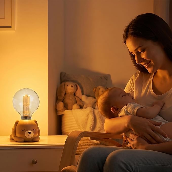 Globe Edison LED Light Bulb, Vintage Decorative Dimmable Bulb Round Glass Cover, 3.5W Low Lumen Eye-Caring Soft Dim Lighting for Mood(Not Daylight White), E26 Medium Base, Clear RN G95