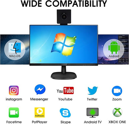 SVPRO 4K USB Wide Angle UVC Computer Camera With 170 Degree Fisheye Lens, Industrial IMX317 Sensor for Linux Windows Android Mac OS, Plug&Play Video With 1/4" Screw Mount