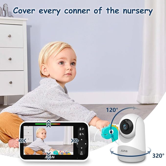 JUAN Baby Monitor with Camera and Audio, No WiFi 100% Private
