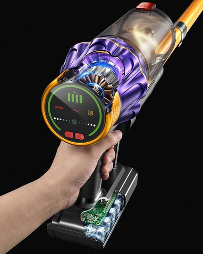 Cordless Vacuum Cleaner, 650W/60KPA/70 Mins Vacuum Cleaners for Home with Self-Standing, Anti-Tangle Vacuum Cordless, Smart Display and 1.8L Cup Cordless Stick Vacuum Cleaner for Pet Hair/Carpets