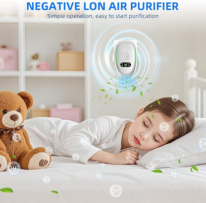 8 Pack Air Ionizers for Dust Mites Smoke Pet Odor Plug in Air Purifiers for Home Silent Ionizer Air Cleaners & Room Deodorizer Plug in,Dust Mite Killer for Bedroom,Office,Kitchen