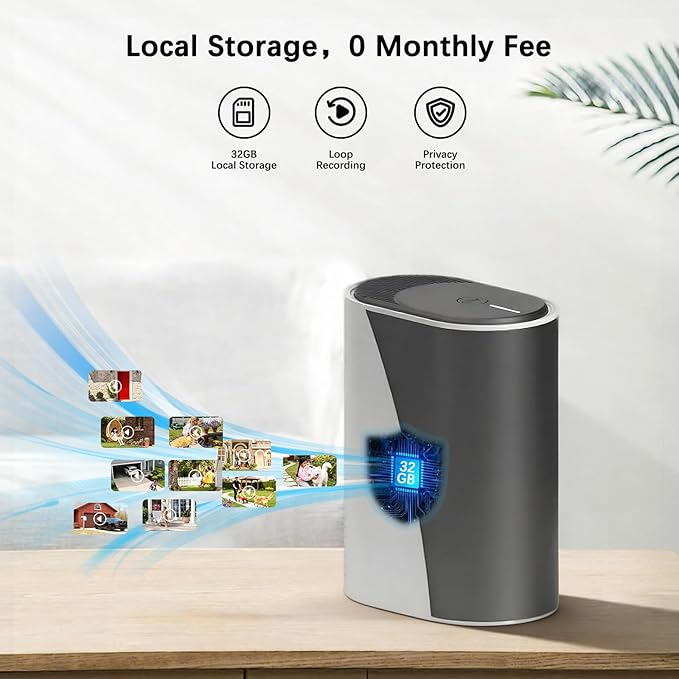 4K Solar Security Cameras Wireless Outdoor with Dual Lens, 4 Cam Kit, No Subscription Fee, Home Security System with Color Night Vision, 2.4/5GHz WiFi, Auto Tracking, Motion Detection,32GB Memory Card
