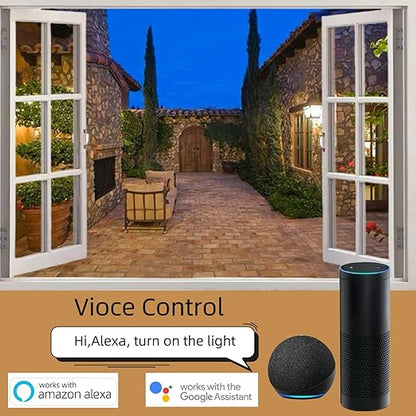5GHz &2.4 GHz Outdoor Smart WiFi Plug Outlet,IP44,15 Amps,One Grounded Outlet, Wireless Remote, Alexa Smart Plugs and Google Home Assistant, ETL Listed,Black(1 Pack)