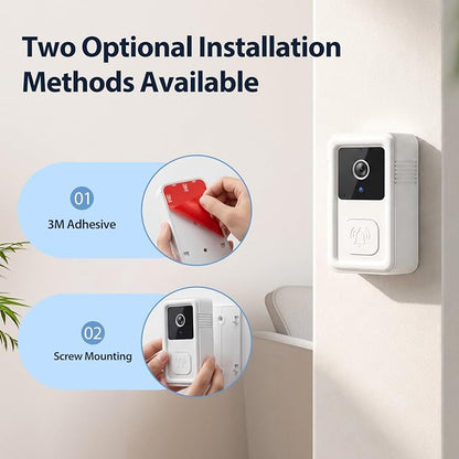 Video Doorbell Camera Wireless with Chime, 2-Way Audio, Night Vision, Only 2.4GHz Wi-Fi