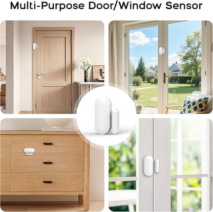 21Piece Wireless Home Security Systems,WiFi+4G App Control withReal-Time Alert & Auto Alarm Dial Home Alarm System,No Monthly Fees with Door and Window Alarms,Compatible with Alexa for Apartment