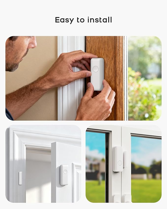 Alarm System for Home Security, Wireless Alarm System 20 Piece Kit with Phone APP Alert Alarm Siren Door Window Sensor Motion Sensor Compatible with Alexa No Contract Ideal for Home, Apartment