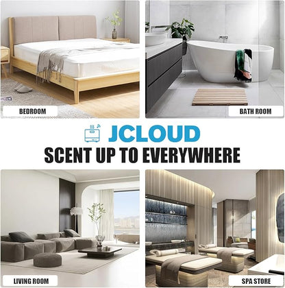 JCLOUD Smart Scent Air Machine for Home, Hotel Scent Diffuser with Cold Air Tech 850ML, HVAC Scent Diffuser Cover Up to 4500 Sq. Ft, Upgraded Waterless Oil Diffuser for Home, Hotel, Office, Spa