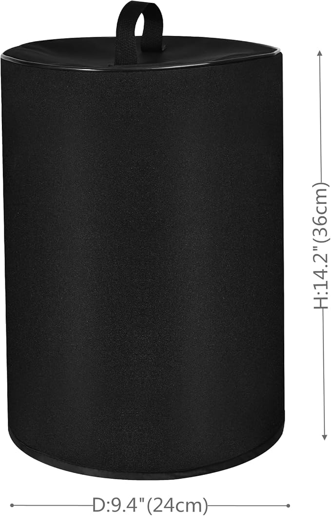 Heavy Duty Fabric Water-Resistant Nylon Air Purifier Dust Cover Compatible with LEVOIT Air Purifier Core300-P/Core 300S/Afloia Kilo Air Purifiers/PuroAir 240 HEPA 14 Air Purifier (Black)