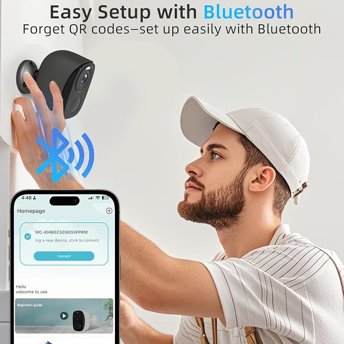 5G/2.4G Security Cameras Wireless Outdoor, 4Packs Cameras System