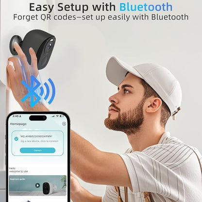 5G/2.4G Security Cameras Wireless Outdoor, 4Packs Cameras System