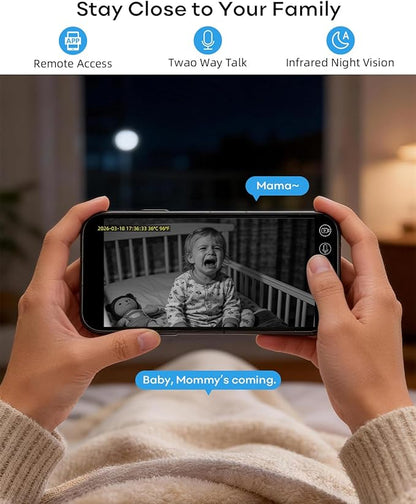 Xega 4G Cellular Security Camera Indoor Wireless, 2K PTZ No WiFi Camera for Home/RV/Travel/Pet/Baby with Phone App, Battery Powered Motion Detection Cloud/TF Built-in SIM Card(Subscription Required)