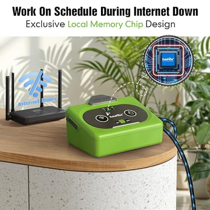 RAINPOINT Direct WiFi Connection Smart Auto Plant Waterer Indoor Drip Irrigation System Kit Local Storage Memory,WiFi-Enable APP Control,Adjustable Water Output Water 10-15 Plants