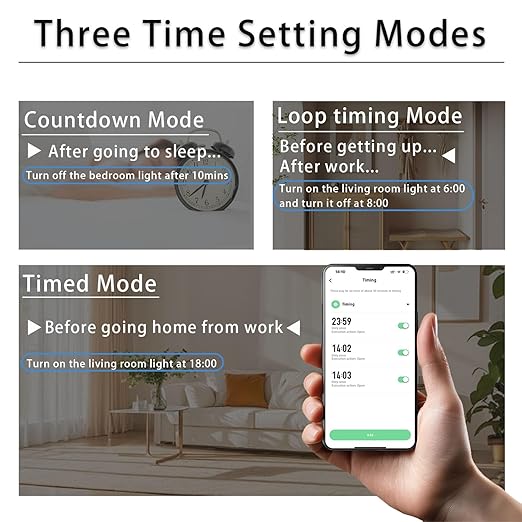 WiFi Smart Switch, 1-63A Adjustable WiFi Circuit Breaker, Smart Life/Tuya APP Remote Control Monitor Voltage Power Energy Usage, Compatible with Alexa Google Home, DIN Rail Mountable
