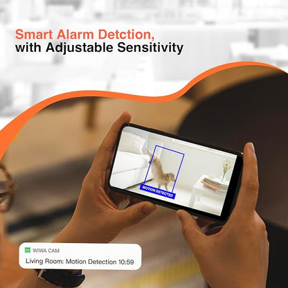 XXAXX WiFi 4K Ultra HD Camera, Video Cam with Detection, App Control, Cloud & SD Storage, 800mAh Battery, Video-only