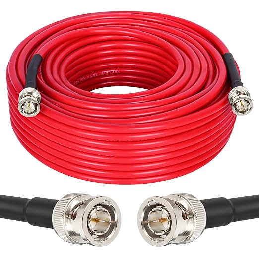 XRDS -RF 100FT SDI Cable - 75 Ohm RG59 BNC Male Cable for 4K 1080P 3G/6G HD SDI Camera Monitor Video Recorder SDI to HDMI Converter Splitter Security Camera