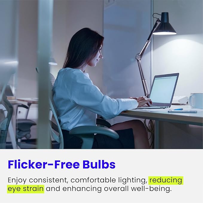 Feit Electric A19 LED Light Bulbs, 60W Equivalent, Non Dimmable, 800 Lumens, E26 Standard Base, 5000k Daylight, 80 CRI, 10 Year Lifetime, Energy Efficient, 24 Pack, A800850/10KLED/MP/24