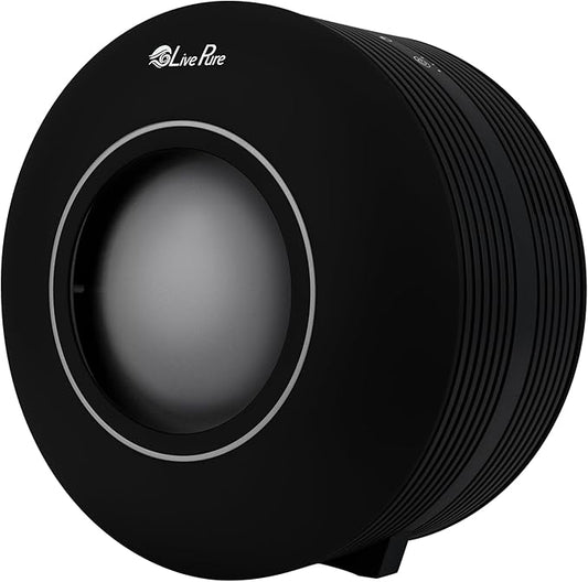 LivePure Capri Series Tabletop Air Purifier, Black