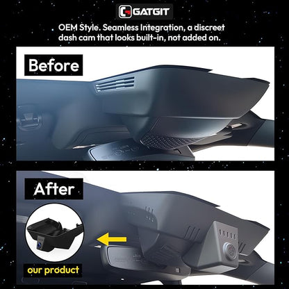 Front 4K Dash Cam fit for Dodge RAM 1500/2500/3500(Large Cover) 2019-2024 Rebel Big Horn Laramie Tradesman TRX SLT Classic,OEM-Style Camera,2160P HDR,5.8GWiFi & APP,GPS,Loop Recording,G-Sensor