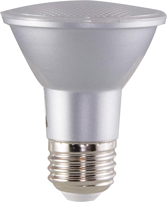 Satco S29402 6.5 Watt 120 Volt PAR20 LED Light Bulb; 3500K Neutral White Light; 25 deg. Beam Angle; E26 Medium Base; Dimmable (6 LED Light Bulbs)