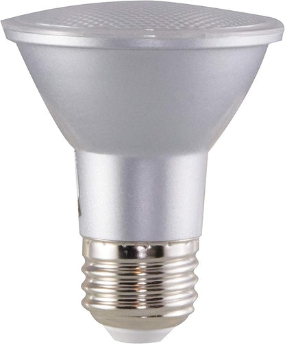 Satco S29402 6.5 Watt 120 Volt PAR20 LED Light Bulb; 3500K Neutral White Light; 25 deg. Beam Angle; E26 Medium Base; Dimmable (6 LED Light Bulbs)