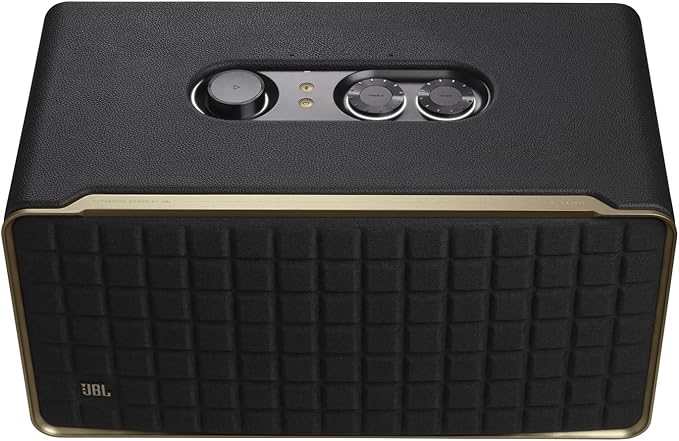 JBL Authentics 500 - Smart Home Speaker - Black | Superb sound and performance with Dolby Atmos Music, Inspired by retro design, Music streaming services via built-in Wi-Fi