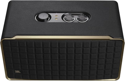 JBL Authentics 500 - Smart Home Speaker - Black | Superb sound and performance with Dolby Atmos Music, Inspired by retro design, Music streaming services via built-in Wi-Fi