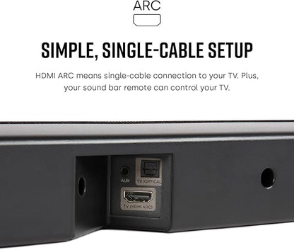 Polk Audio Signa S2 Sound Bar for Smart TV with Subwoofer, Wireless – Exclusive VoiceAdjust Technology, Ultra-Slim Design, Works with 4K & HD TVs, HDMI & Optical, Bluetooth, Wireless Streaming
