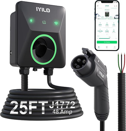 Level 2 EV Charger, 48Amp/11.5KW/240V, UL 2594, ETL & Energy Star