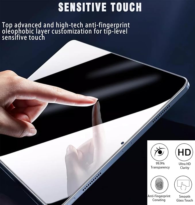 Anti-Spy Tempered Glass Film Guard for iPad 10th 2022 10.9" / 11th A16 2025 11", Anti-Scratch, Anti-Shock Privacy Screen Protector for iPad 10/11 Generation, Black Security Screen