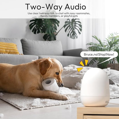 Rraycom 2Pack Indoor Security Camera 5G/2.4 GHz Wi-Fi, Baby & Pet Monitor