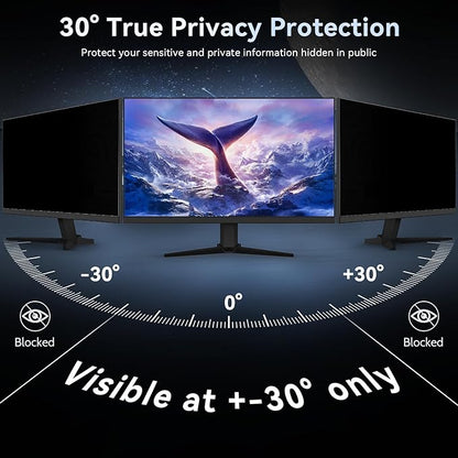 [2024 New] 34 Inch Computer Privacy Screen Filter for 21:9 Widescreen Monitor, Removable Eye Protection Anti Glare Blue Light Filter Privacy Shield, Anti Spy Screen Protector Film 34 in