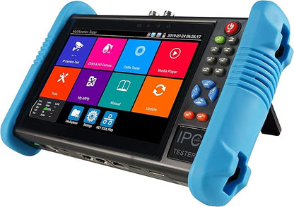 EVERSECU 7 inch IPS Touch Screen H.265 4K IP Camera Tester CCTV CVBS Analog Tester Built in WiFi with POE/WIFI/8G TF Card/HDMI Output/RJ45 TDR/Dual Window Test/Firmware CCTV Test Monitor