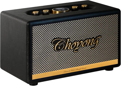 CHOYONG Maestro C2 WiFi Speaker Wireless Bluetooth Smart Speaker,Three-Way Speaker System,Internet Radio Global Station,Record Player Compatible with RCA Input,Choyoung C2