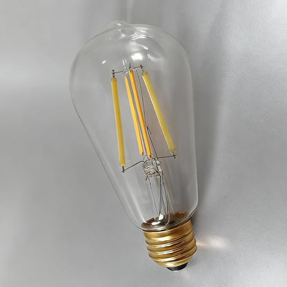 Dimmable LED Light Bulbs with Remote, E26 Base Remote Control Light Bulb Dimmable 2700K-6000K, ST64 Vintage Edison Bulbs for Lamp, 2 Pack (2 Bulbs+1 Remote)