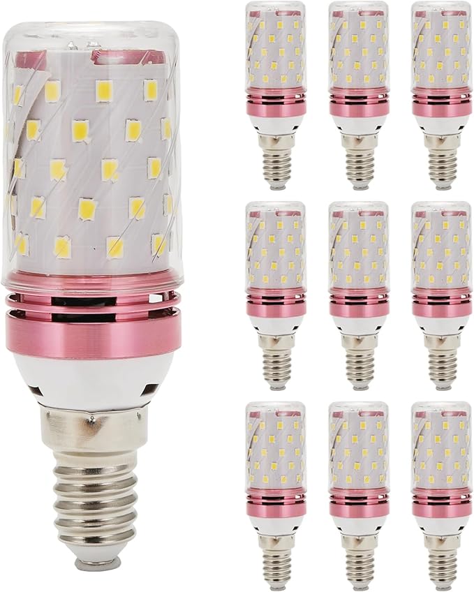 10Pcs E14 LED Corn Bulb 12W Corn Bulb Replace Lamps Small Screw-in Smart Efficient Bulb Warm Light