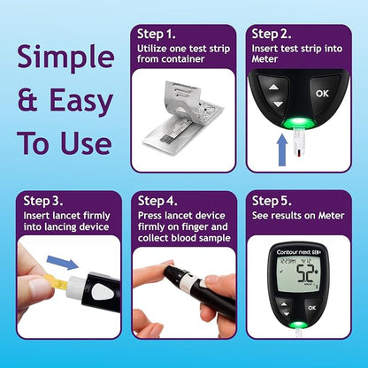 Ascensia Contour Next Blood Glucose Diabetes Test Strips, 70 Count