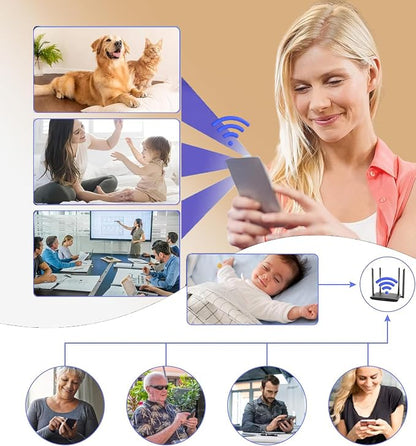 2K MiniSmart Hidden HD Cameras Wireless WiFi Camera for Home Security - Night Vision, Motion Detection, Built - in Battery, App Control (iOS & Android) - Ideal Indoor Nanny, Pet & Dog Camera