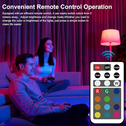 XRise GU10 LED Light Bulb Dimmable 3W LED Bulbs with 180°Flood Beam Warm White 3000K 12 Color Choices Remote Control Included Suitable for Bedroom Living Room Party Gathering（20 Pack ）