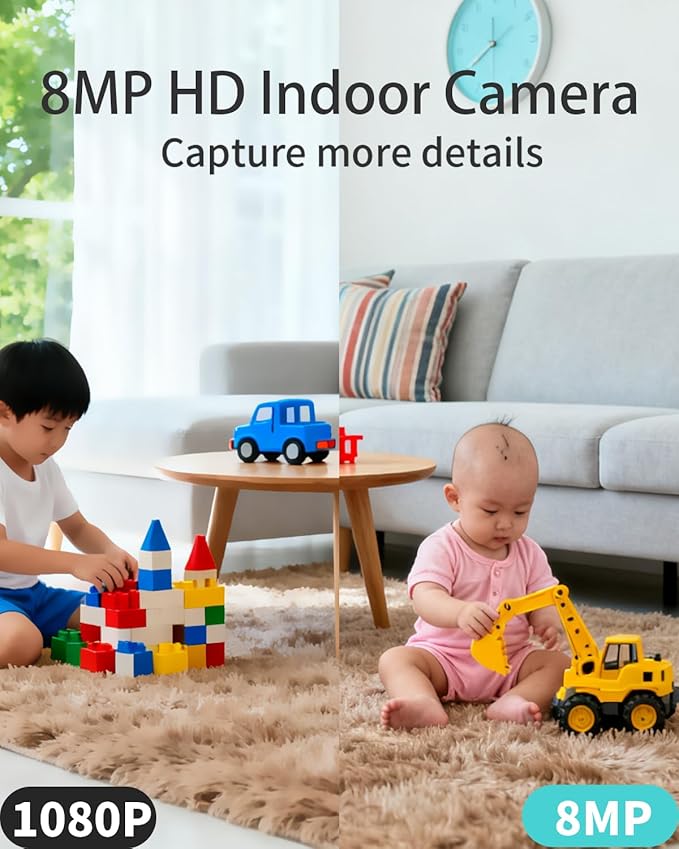 DS-2CD2483G2-I, 8MP Hik PoE Home Security Camera with PIR Human Detection, 120dB WDR, H.265+ Compression, Human/Vehicle Classification, PoE/DC Power