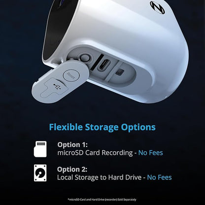 Night Owl Wire Free 2K HD Indoor/Outdoor Deterrence Camera with 2-Way Audio