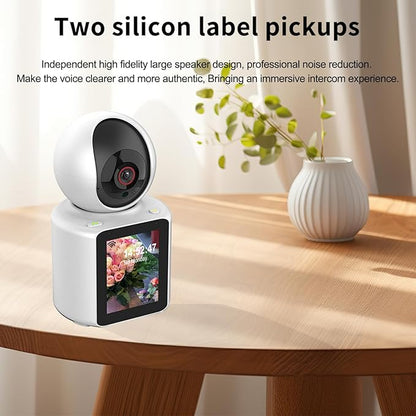 Two Way Pet Camera with 2.8 inch HD Screen, 1080P Video Calling Camera for Indoor Home Security, Indoor Home Nanny/Dog/Baby Security Device with Phone App
