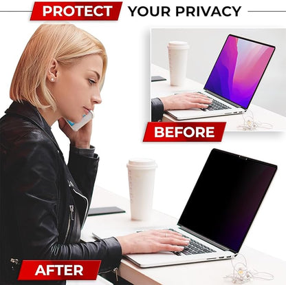 SightPro Magnetic Privacy Screen for MacBook Pro 13 Inch (2016, 2017, 2018, 2019, 2020, 2021, 2022, M1, M2) Patented Removable Laptop Privacy Filter Shield and Protector