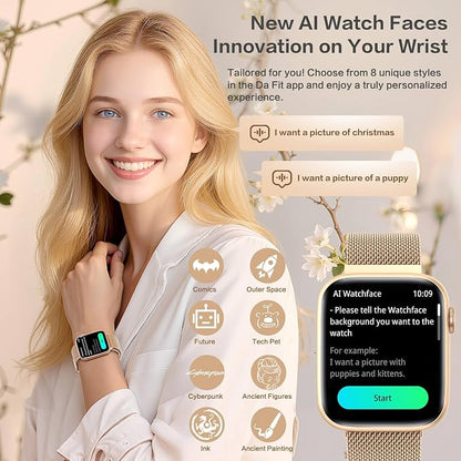 EarlySincere Smart Watch for Women 1.9" AMOLED AOD, DA GPT, AI Watch Face