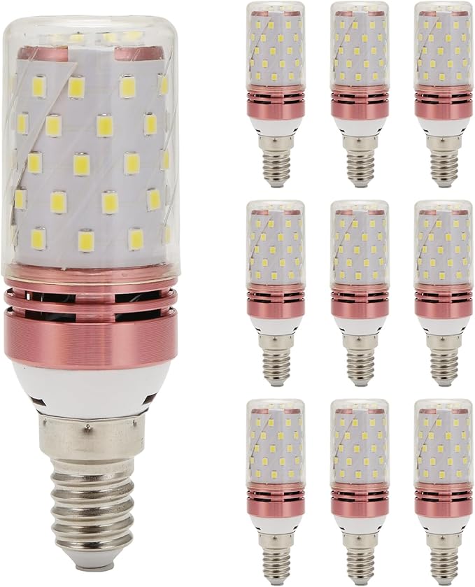 10Pcs E14 LED Corn Bulb 12W Corn Bulb Replace Lamps Small Screw-in Smart Efficient Bulb Neutral Light